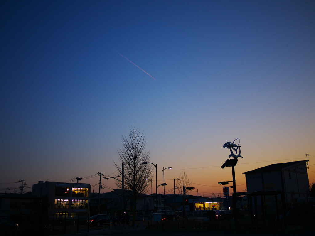 帰り道の空