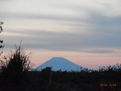 夕暮れ富士