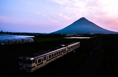 薩摩富士夕景