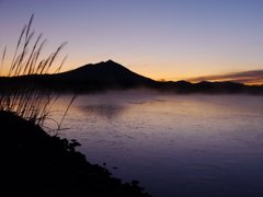 筑波山の夜明け