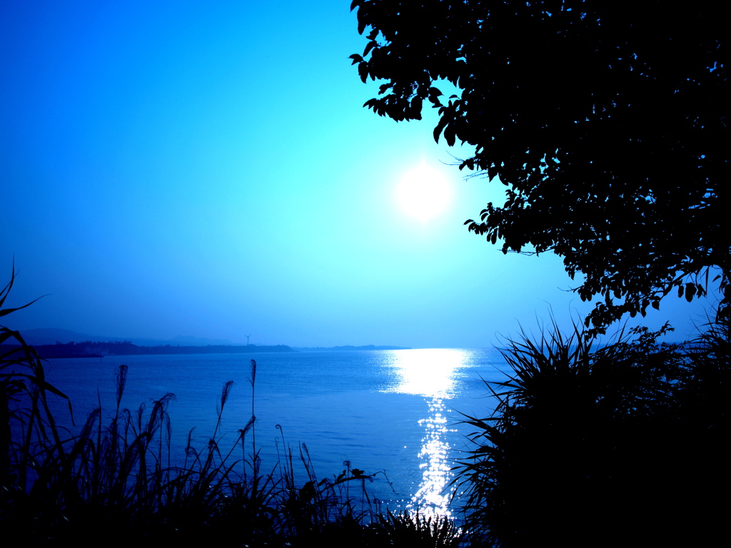 夕暮れ景色
