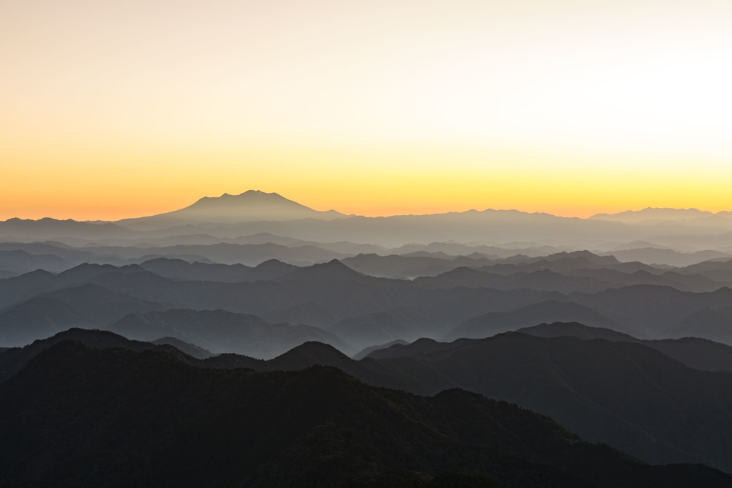 御嶽山の朝