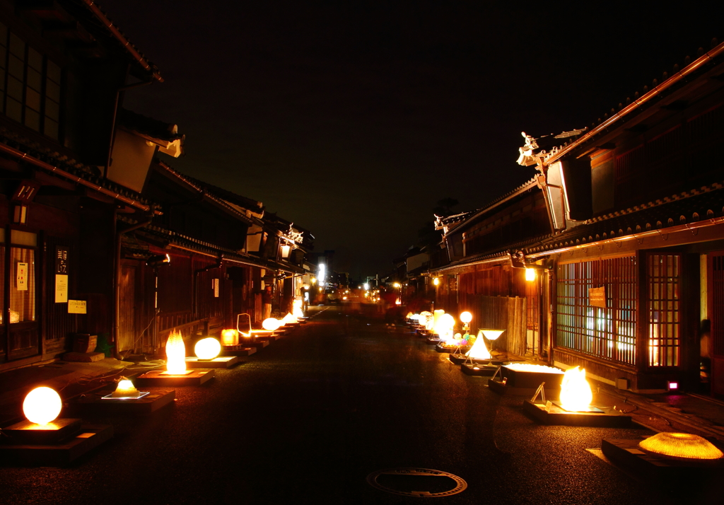 あかりの町並み