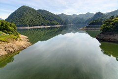 川俣大橋の上から