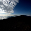 雲と青と山