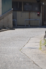 ポストのある坂道