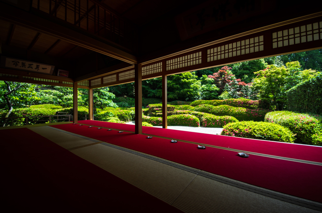 大池寺の蓬莱庭園