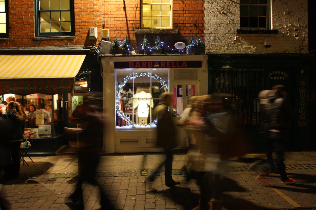 Shop window in Christmas