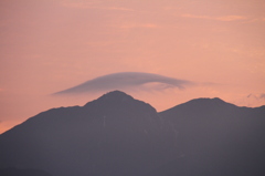 御在所山の傘雲