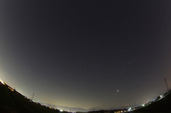 冬の大六角形と金星