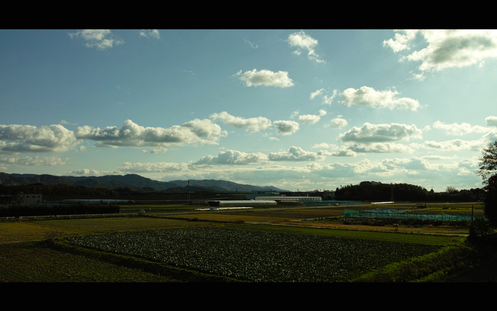 over the whole sky