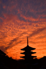 京の夕景