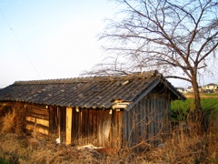 古ぼけた小屋