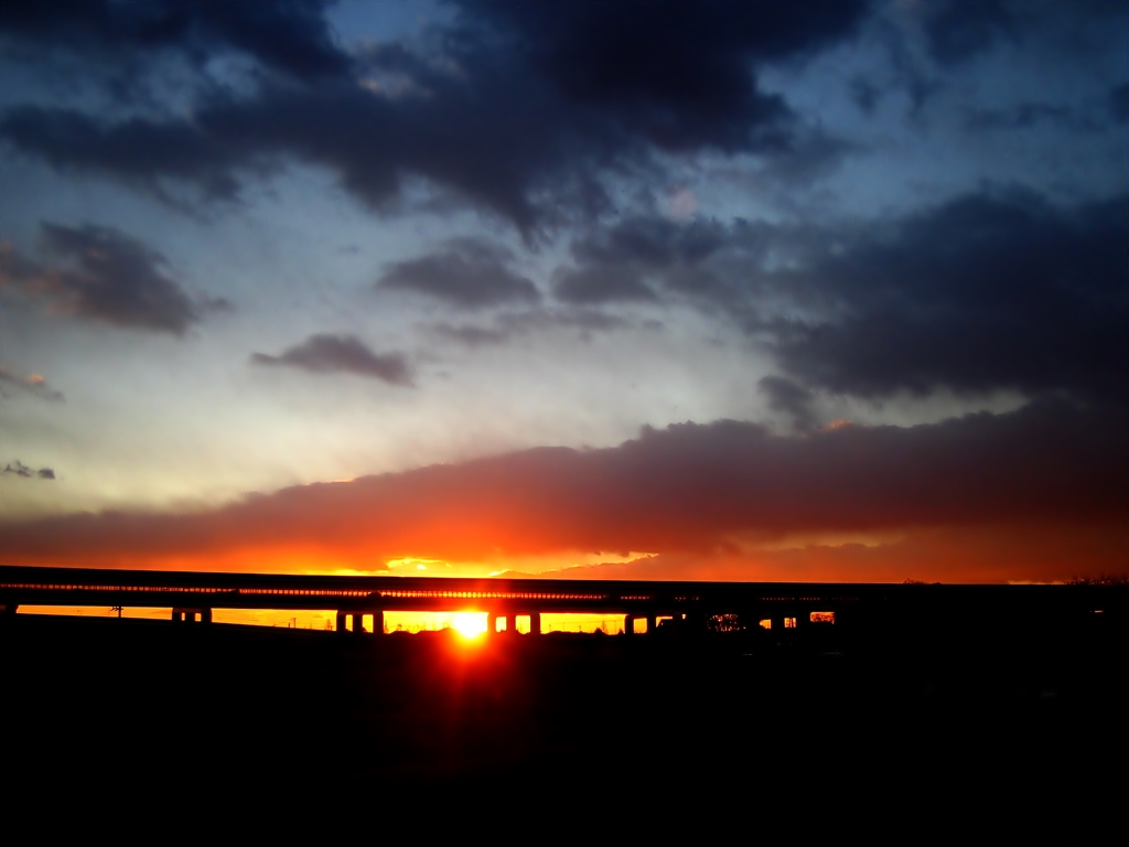 夕焼け太陽