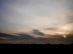 淡い夕暮れ