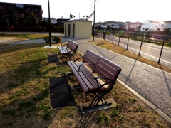 午後のベンチ
