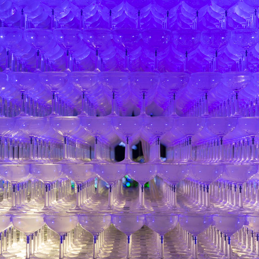 Geometric Shiny Glass Tower