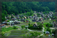 荻町城跡展望台より