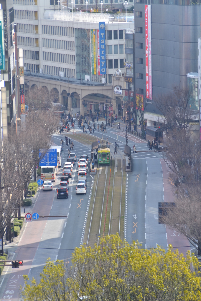 路面電車のある街