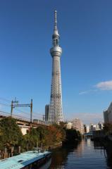源森橋から観た東京スカイツリー