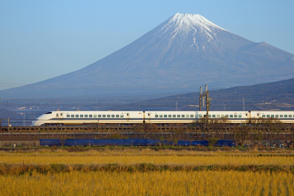 新幹線と富士山のコラボ