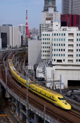 ドクターイエローと東京タワーのコラボ