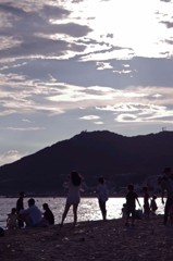 ９月、海で泳ぐのはもう終わりかな、、