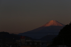 夕方の富士