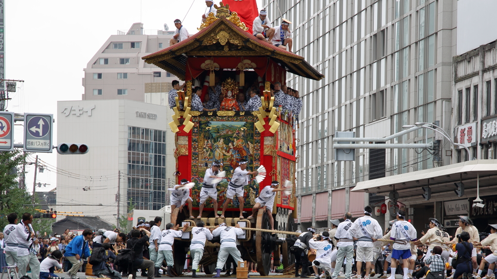 祇園祭　函谷鉾辻回し＃１