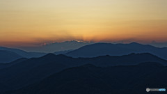 丹波高地の夕暮れ