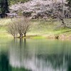 鏡面の湖水　3