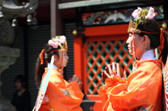  談山神社　舞楽奉納のひとコマ