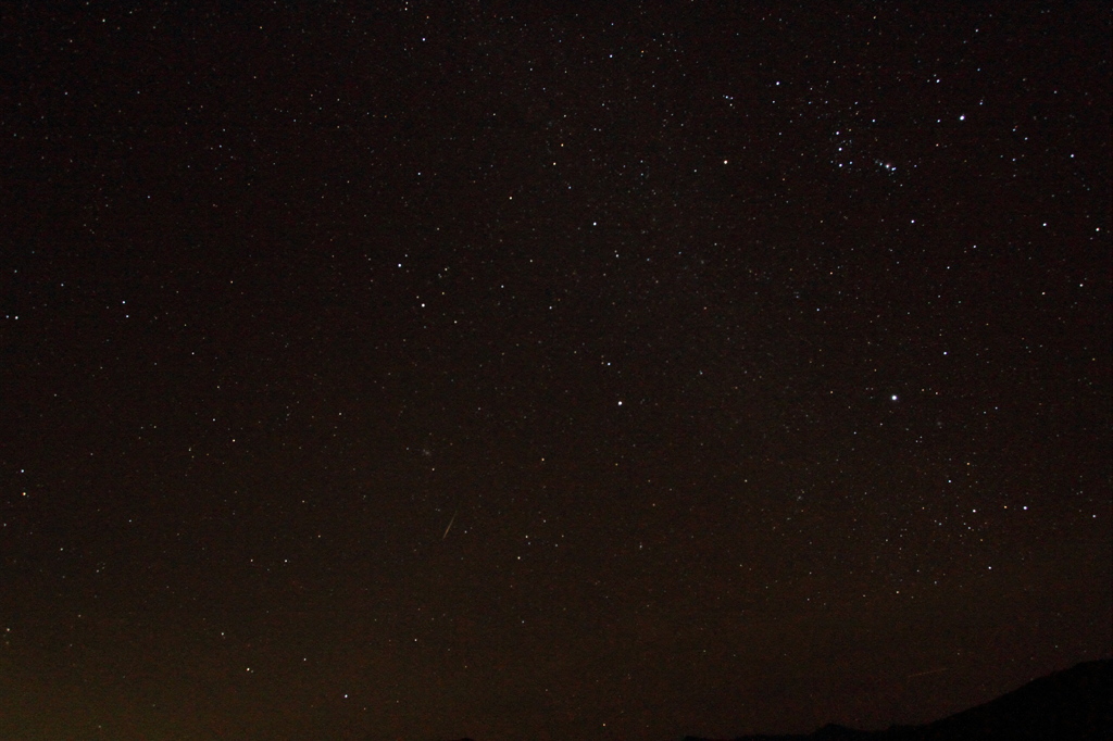 奈良県大塔村　高野辻ヘリポートから夜天の空