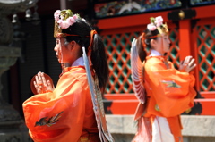  談山神社　舞楽奉納のひとコマ