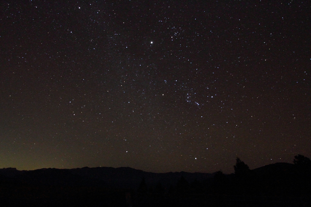 奈良県大塔村　高野辻ヘリポートから夜天の空4