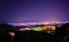 富士川からの夜景