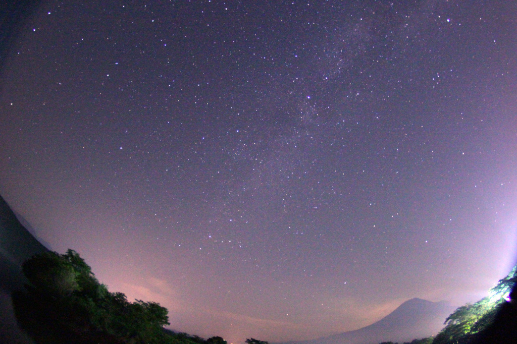 富士山×星空