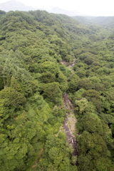 広がる山々