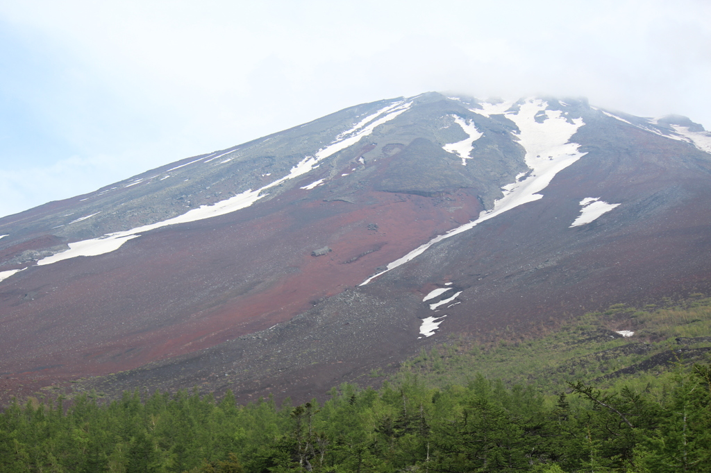 ほぼ5合目からの富士山