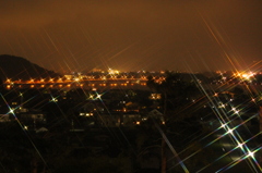 ロッジからの夜景