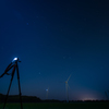 カメラと夜空