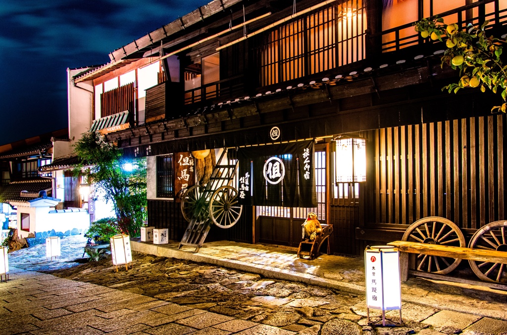 夜の馬籠