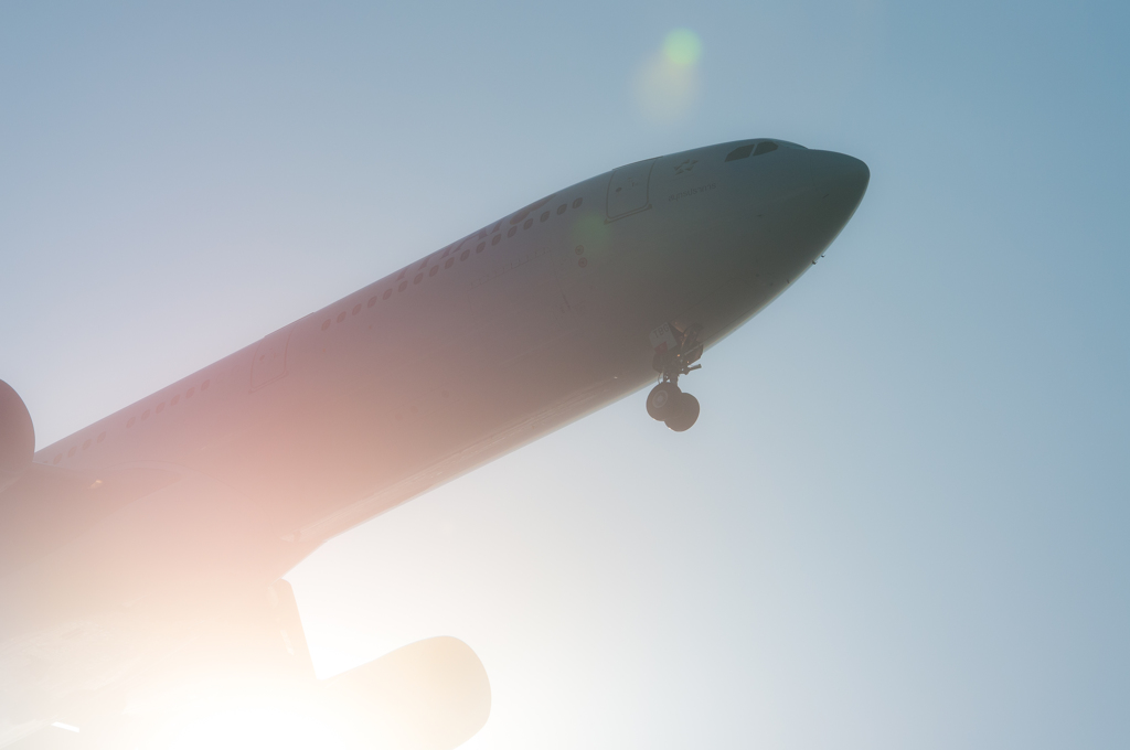 飛行機ポートレイト
