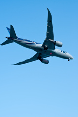 城南島上空アプローチ