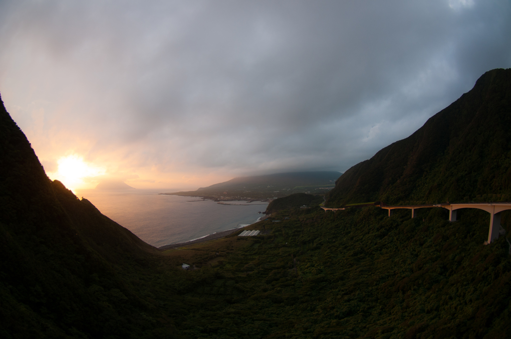 やっとみれた夕景