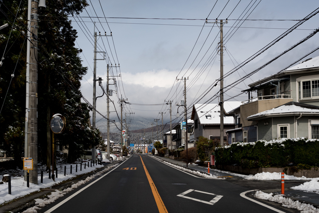 静岡に降った雪