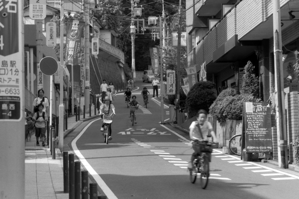 綱島 公園へ続く坂道
