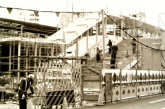 中野駅北口 工事現場