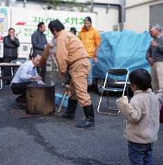 町内会の餅つき