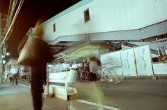 調布 撤去を待つ旧駅舎